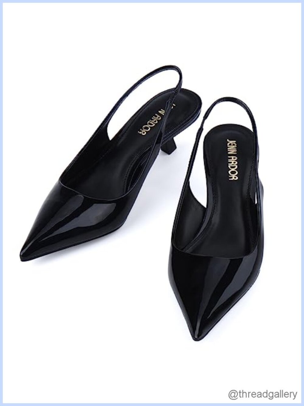 Slingback Kitten Heel Closed Pointed Toe Dress Pumps for Women